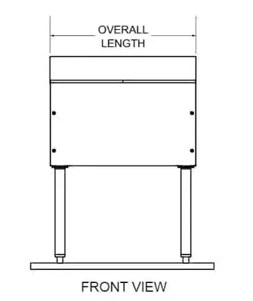 Glastender C-DBA-12 Underbar Drain Workboard Unit