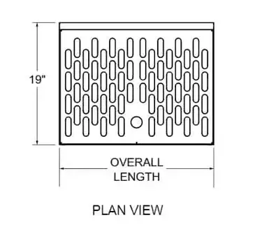 Glastender C-DBA-18 Underbar Drain Workboard Unit