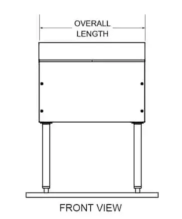 Glastender C-DBB-12 Underbar Drain Workboard Unit