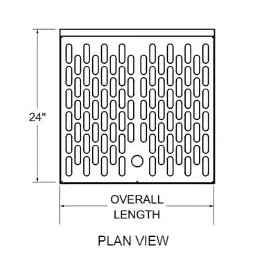 Glastender C-DBB-12 Underbar Drain Workboard Unit