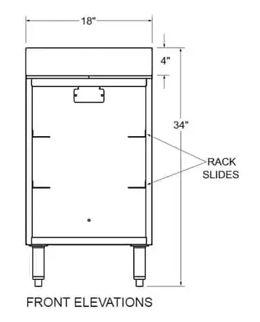 Glastender C-DBG3-18 Underbar Glass Rack Storage Unit