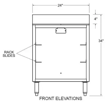 Glastender C-DBG3-24 Underbar Glass Rack Storage Unit