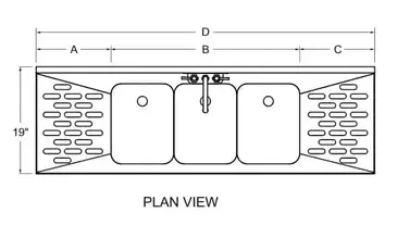 Glastender C-DSA-24 Underbar Sink Units