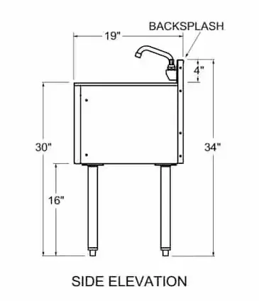 Glastender C-DSA-24 Underbar Sink Units