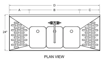 Glastender C-DSB-24 Underbar Sink Units