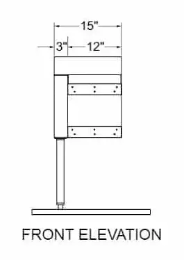 Glastender C-DW-15L Underbar Add-On Unit