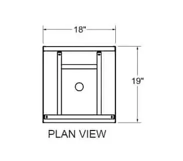 Glastender C-GRA-18 Underbar Glass Rack Storage Unit