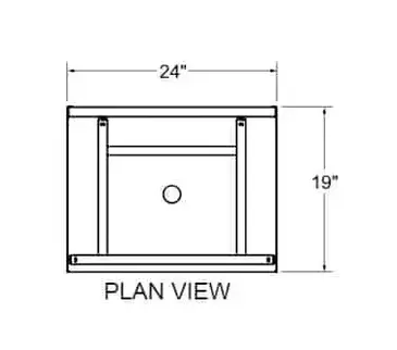 Glastender C-GRA-24 Underbar Glass Rack Storage Unit