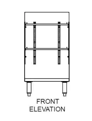 Glastender C-GRB-18 Underbar Glass Rack Storage Unit