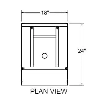 Glastender C-GRB-18 Underbar Glass Rack Storage Unit