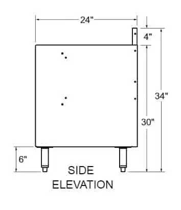 Glastender C-GRB-24 Underbar Glass Rack Storage Unit