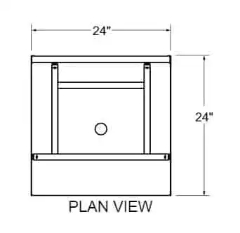 Glastender C-GRB-24 Underbar Glass Rack Storage Unit