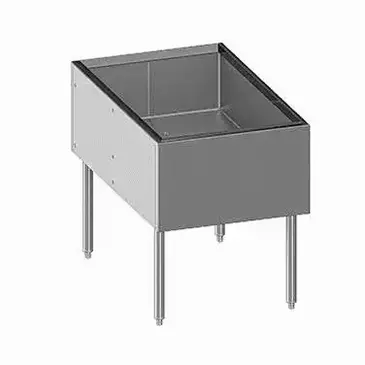 Glastender C-IB-38X24-CP10 Underbar Ice Bin/Cocktail Station, Pass-Thru