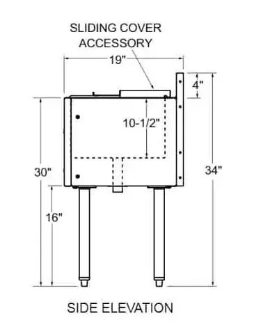 Glastender C-IBA-12 Underbar Ice Bin/Cocktail Unit