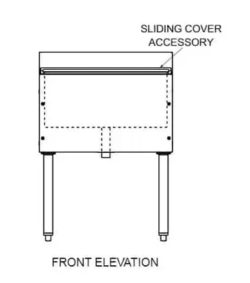 Glastender C-IBA-18 Underbar Ice Bin/Cocktail Unit