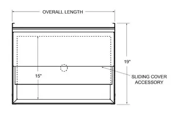 Glastender C-IBA-18-ED Underbar Ice Bin/Cocktail Unit