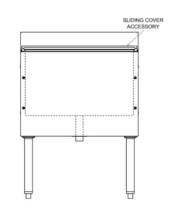 Glastender C-IBA-18-ED Underbar Ice Bin/Cocktail Unit