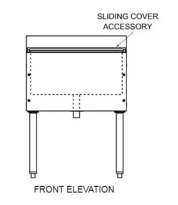 Glastender C-IBB-12 Underbar Ice Bin/Cocktail Unit