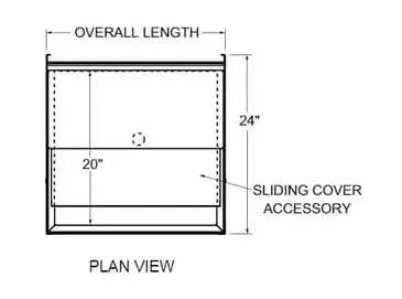 Glastender C-IBB-12 Underbar Ice Bin/Cocktail Unit