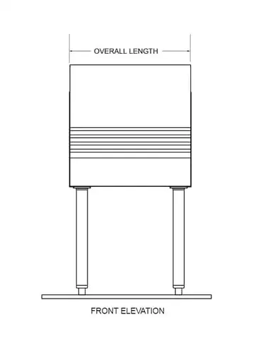 Glastender C-LD-12 Underbar Bottle Display Unit