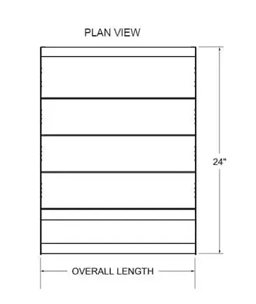 Glastender C-LD-18 Underbar Bottle Display Unit