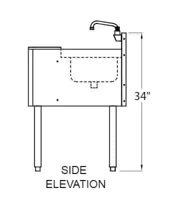 Glastender C-MFS-12 Underbar Sink Units