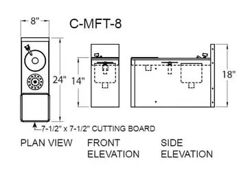 Glastender C-MFT-8 Underbar Add-On Unit