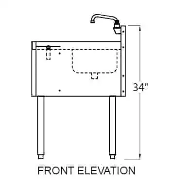 Glastender C-MRS-12 Underbar Sink Units