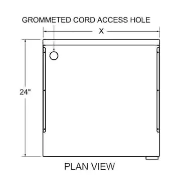 Glastender C-PCB-24-LD Work Center