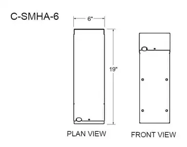 Glastender C-SMHA-6 Underbar Add-On Unit