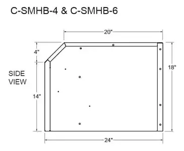 Glastender C-SMHB-4 Underbar Add-On Unit