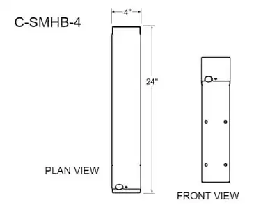 Glastender C-SMHB-4 Underbar Add-On Unit