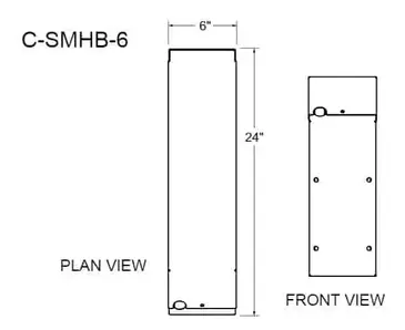 Glastender C-SMHB-6 Underbar Add-On Unit