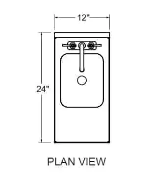 Glastender C-SWB-12 Underbar Sink Units