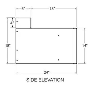 Glastender C-TCB Underbar Add-On Unit