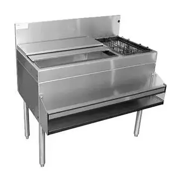 Glastender CBA-30L Underbar Ice Bin/Cocktail Station, Bottle Well Bin