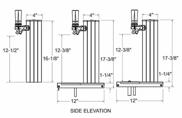 Glastender CT-1-MF Draft Beer / Wine Dispensing Tower