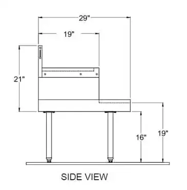 Glastender DBSB-14 Underbar Blender Station