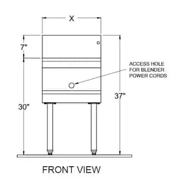 Glastender DBSB-18 Underbar Blender Station