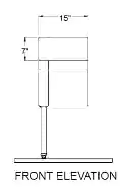 Glastender DWB-15L Underbar Add-On Unit