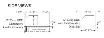 Glastender GDU-12X108 Ice Display, Bar