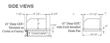 Glastender GDU-18X108 Ice Display, Bar