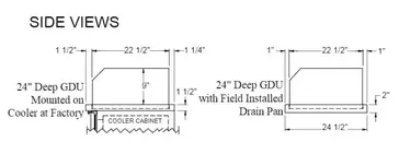 Glastender GDU-24X108 Ice Display, Bar