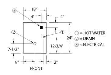 Glastender GT-18+2-90L Glasswasher Station