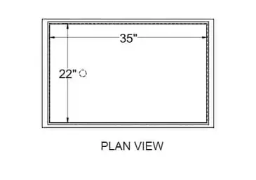 Glastender IB-38X24 Underbar Ice Bin/Cocktail Station, Pass-Thru