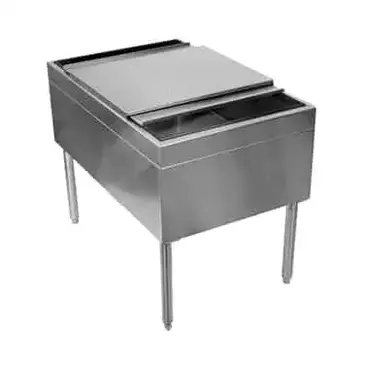 Glastender IB-38X24-CP10 Underbar Ice Bin/Cocktail Station, Pass-Thru