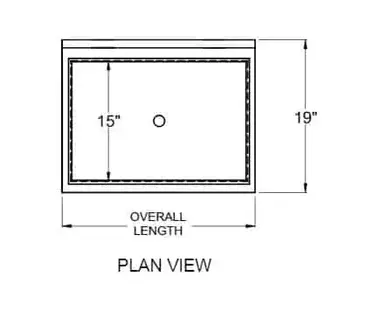 Glastender IBA-12 Underbar Ice Bin/Cocktail Unit