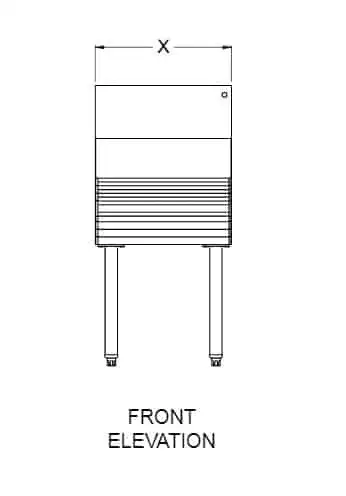 Glastender LDA-12D Underbar Bottle Storage Display Unit