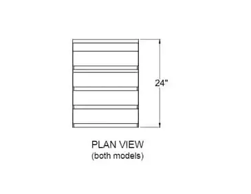 Glastender LDA-12D Underbar Bottle Storage Display Unit