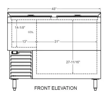 Glastender MF48-B2 Glass Froster